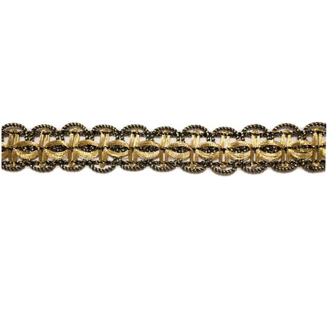 1 Yard Metallic Braided Gimp Trim for Clothing Dresses Accessories 5/8 Inch Width